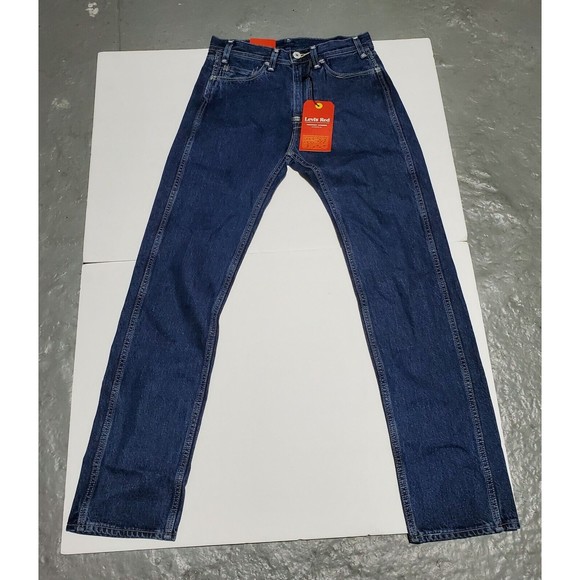 Levi’s Red Positively Superior 505 Straight Cotton Hemp Jeans Japanese 28 x 32